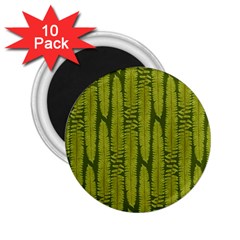 Fern Texture Nature Leaves 2 25  Magnets (10 Pack)  by Nexatart