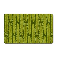 Fern Texture Nature Leaves Magnet (rectangular) by Nexatart