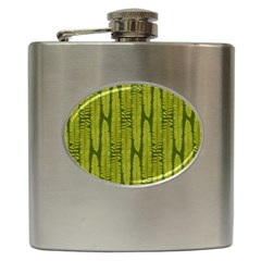 Fern Texture Nature Leaves Hip Flask (6 Oz) by Nexatart