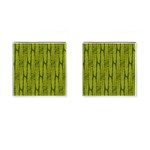 Fern Texture Nature Leaves Cufflinks (Square) Front(Pair)