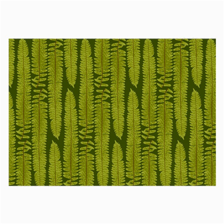 Fern Texture Nature Leaves Large Glasses Cloth (2 Sides)