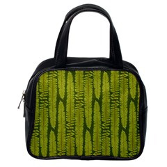 Fern Texture Nature Leaves Classic Handbag (one Side) by Nexatart