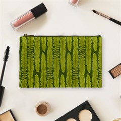 Fern Texture Nature Leaves Cosmetic Bag (medium) by Nexatart