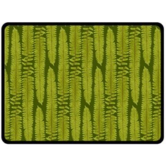 Fern Texture Nature Leaves Double Sided Fleece Blanket (large)  by Nexatart