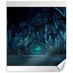 Trees Road Moonlight Avenue Canvas 20  X 24  by Nexatart