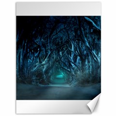 Trees Road Moonlight Avenue Canvas 36  X 48  by Nexatart