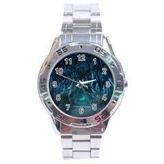 Trees Road Moonlight Avenue Stainless Steel Analogue Watch by Nexatart