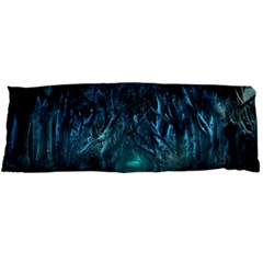 Trees Road Moonlight Avenue Body Pillow Case Dakimakura (two Sides) by Nexatart