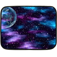 Background Space Planet Explosion Fleece Blanket (mini) by Nexatart