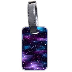 Background Space Planet Explosion Luggage Tag (two Sides) by Nexatart