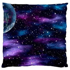 Background Space Planet Explosion Large Cushion Case (one Side) by Nexatart