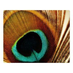 Feather Peacock Feather Peacock Double Sided Flano Blanket (large)  by Nexatart