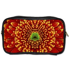 Flower Dahlia Red Petals Color Toiletries Bag (one Side) by Nexatart