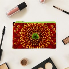 Flower Dahlia Red Petals Color Cosmetic Bag (xs) by Nexatart