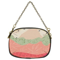 Blush Pink Landscape Chain Purse (one Side) by charliecreates