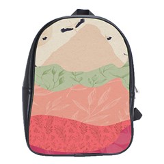 Blush Pink Landscape School Bag (xl) by charliecreates