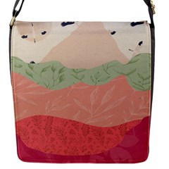 Blush Pink Landscape Flap Closure Messenger Bag (s) by charliecreates