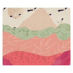 Blush Pink Landscape Double Sided Flano Blanket (small)  by charliecreates