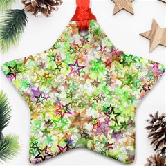 Background Christmas Star Advent Star Ornament (two Sides) by Nexatart