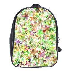 Background Christmas Star Advent School Bag (large) by Nexatart