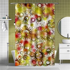 Background Christmas Star Advent Shower Curtain 48  X 72  (small) 