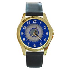 Vienna Central Cemetery Round Gold Metal Watch