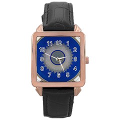 Vienna Central Cemetery Rose Gold Leather Watch  by Nexatart