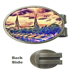 Castle Fortress Landmark Historical Money Clips (oval)  by Nexatart