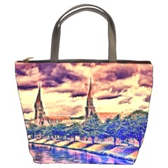 Castle Fortress Landmark Historical Bucket Bag