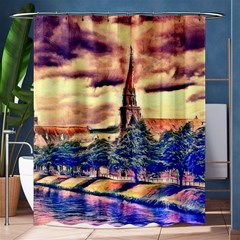 Castle Fortress Landmark Historical Shower Curtain 60  X 72  (medium) 