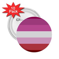 Lesbian Pride Flag 2 25  Buttons (10 Pack)  by lgbtnation