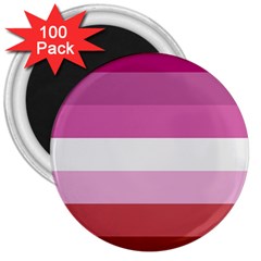 Lesbian Pride Flag 3  Magnets (100 Pack) by lgbtnation