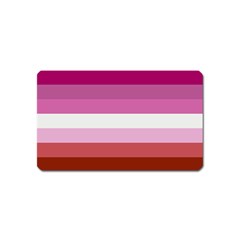 Lesbian Pride Flag Magnet (name Card)