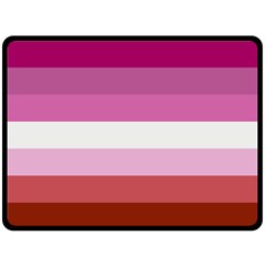 Lesbian Pride Flag Fleece Blanket (large)  by lgbtnation