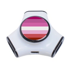 Lesbian Pride Flag 3-port Usb Hub by lgbtnation