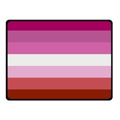 Lesbian Pride Flag Double Sided Fleece Blanket (small) 