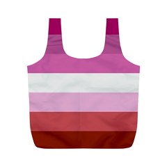 Lesbian Pride Flag Full Print Recycle Bag (m)