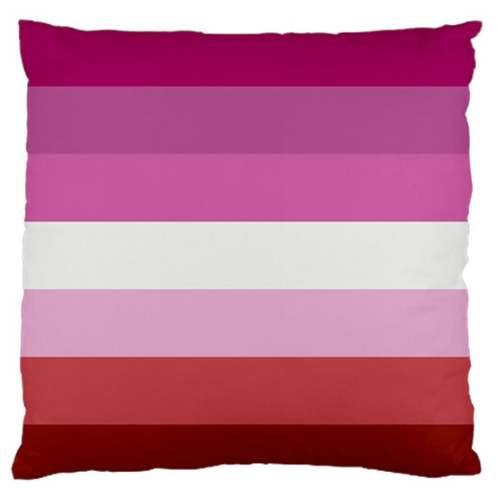 Lesbian Pride Flag Standard Flano Cushion Case (One Side)