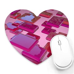 Render 3d Rendering Design Space Heart Mousepads by Pakrebo