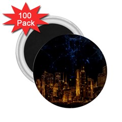 Architecture Buildings City 2 25  Magnets (100 Pack)  by Pakrebo