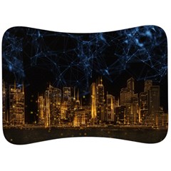 Architecture Buildings City Velour Seat Head Rest Cushion by Pakrebo