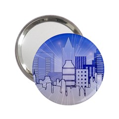 City Architecture Building Skyline 2 25  Handbag Mirrors by Pakrebo