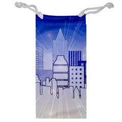 City Architecture Building Skyline Jewelry Bag by Pakrebo