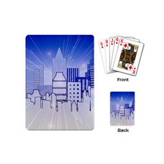 City Architecture Building Skyline Playing Cards (mini) by Pakrebo