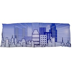 City Architecture Building Skyline Body Pillow Case (dakimakura) by Pakrebo