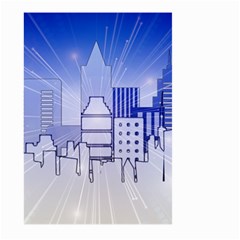 City Architecture Building Skyline Large Garden Flag (two Sides) by Pakrebo