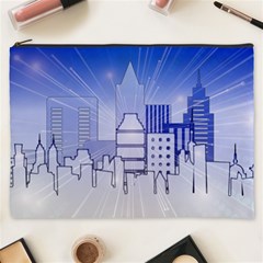 City Architecture Building Skyline Cosmetic Bag (xxxl) by Pakrebo