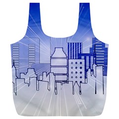 City Architecture Building Skyline Full Print Recycle Bag (xl) by Pakrebo