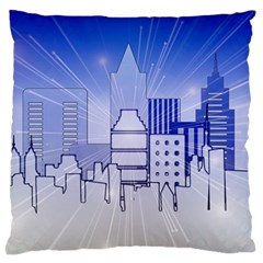 City Architecture Building Skyline Standard Flano Cushion Case (two Sides) by Pakrebo