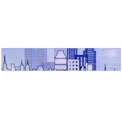 City Architecture Building Skyline Large Flano Scarf  by Pakrebo